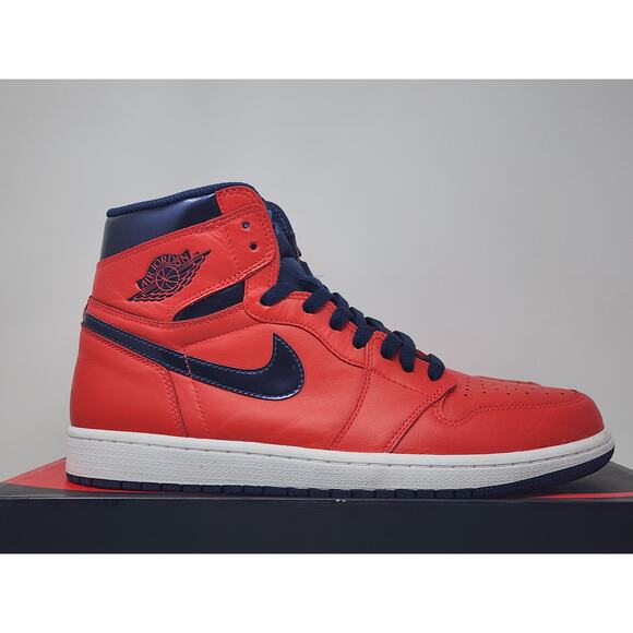 Air Jordan 1 Retro High OG DAVID LETTERMAN 555088-606 Size 10.5 WORN - Picture 5 of 9